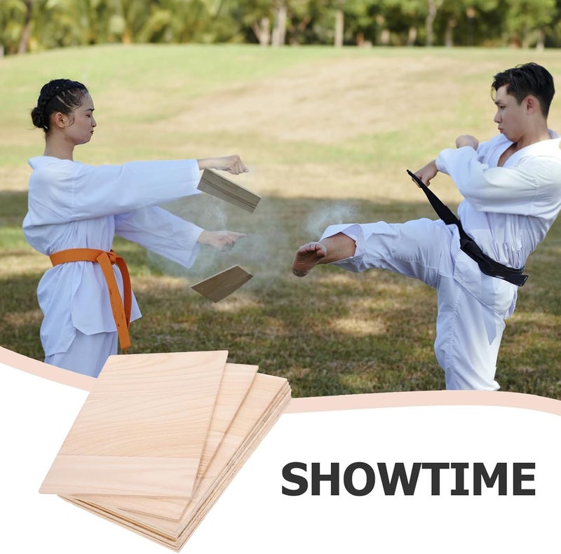 Veemoon 10PCS Karate Breaking Boards,Taekwondo Boards Karate Martial Arts Boards for Adult Taekwondo Performing Training Practice Accessory - 0.6cm - Image 2